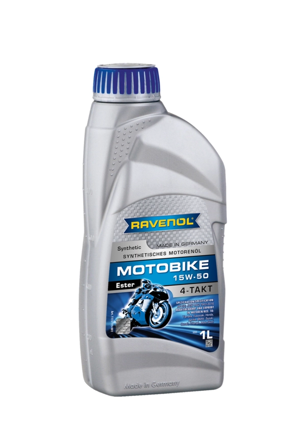 RAVENOL Motobike 4-T Ester SAE 15W-50 Yüksek Performanslı Motosiklet Yağı 1 Litre