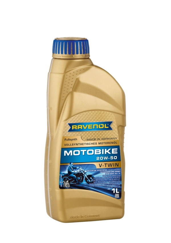 RAVENOL Motobike V-Twin SAE 20W-50 Fullsynth. Tam Sentetik Motosiklet Yağı 1 Litre