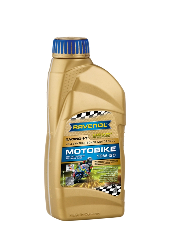RAVENOL Racing 4-T Motobike SAE 10W-50 Tam Sentetik Motosiklet Yağı 1 Litre