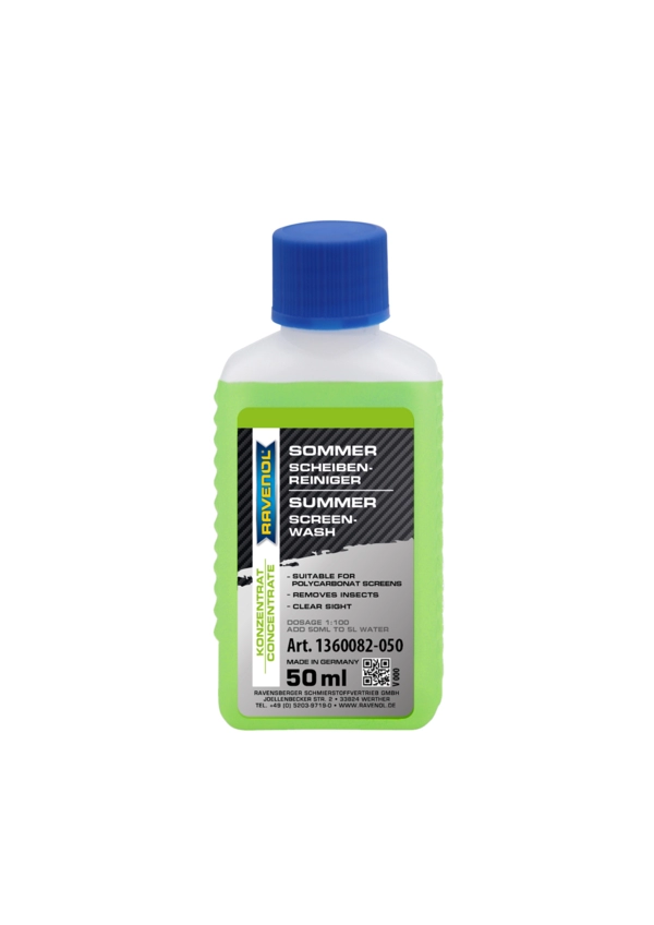 RAVENOL Summer Screen Wash 1:100 (Yazlık Cam Suyu Konsantresi 1:100) 50 ML