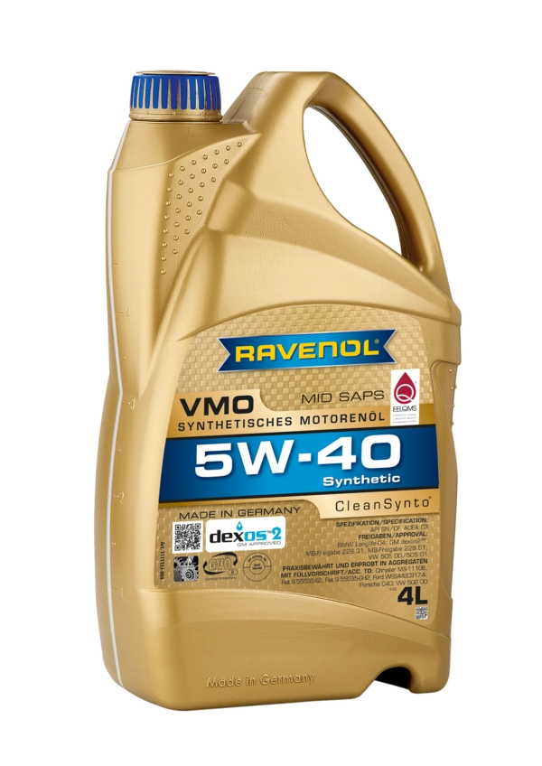 RAVENOL VMO SAE 5W-40 Tam Sentetik Motor Yağı 4 Litre